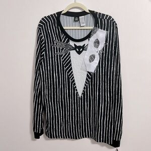 Nightmare Before Christmas Halloween PJ Top and mask size large NWT